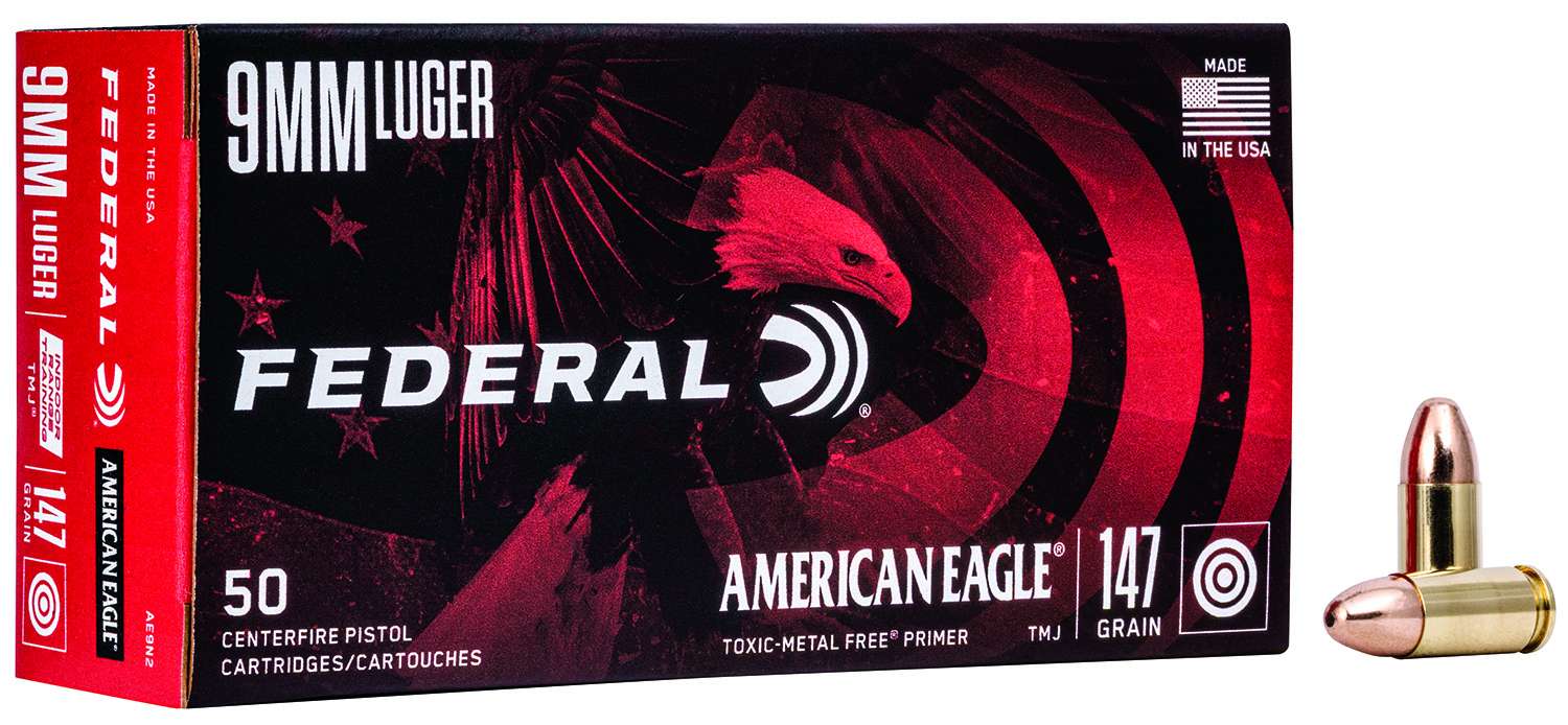 FED AMERICAN EAGLE 9MM 147GR TMJ 50/20 - Sale